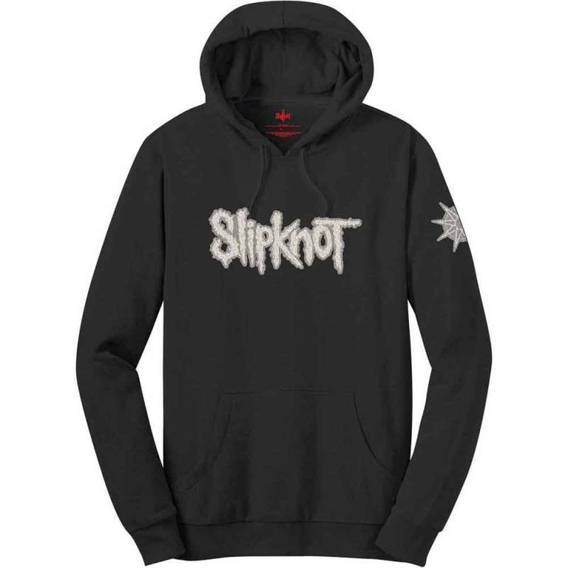 【予約商品】SLIPKNOT Unisex Pullover Hoodie: Logo & Star Applique (Black) (Embellished) (LOS)