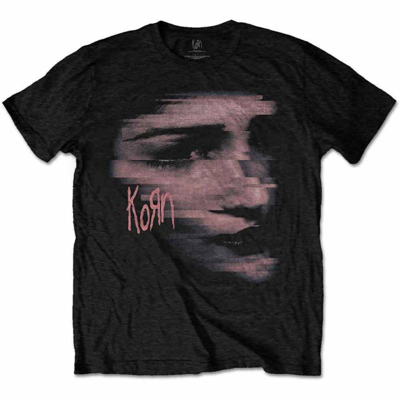 【予約商品】KORN バンドTシャツ ユニセックス: Chopped Face (Black)