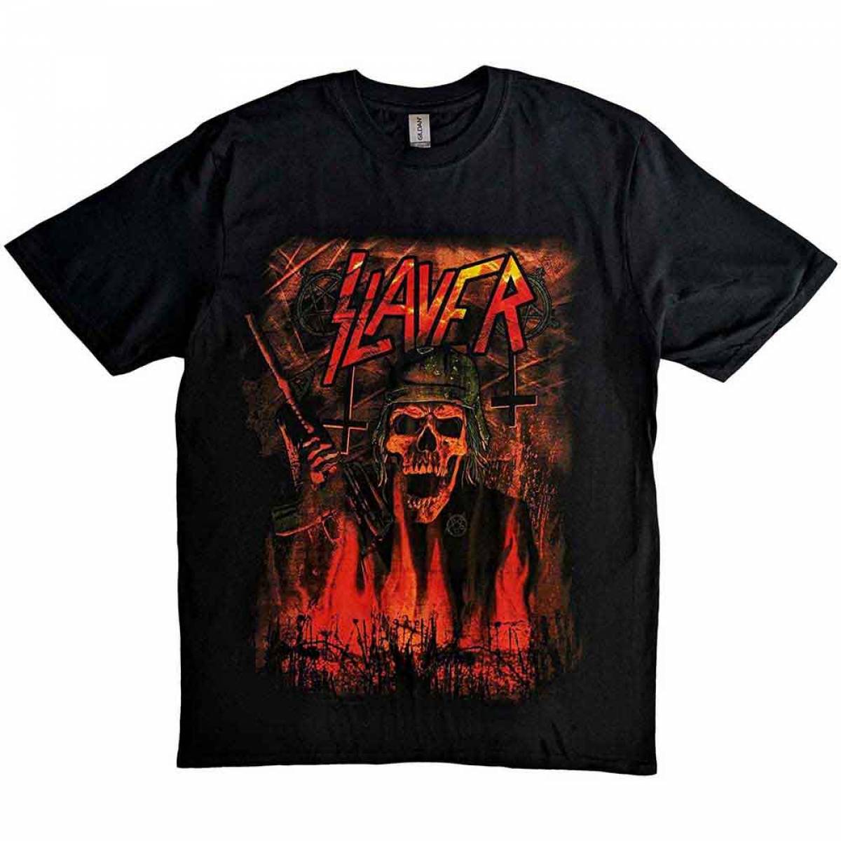 【予約商品】SLAYER バンドTシャツ ユニセックス: Wehrmacht (Black) - BLACK