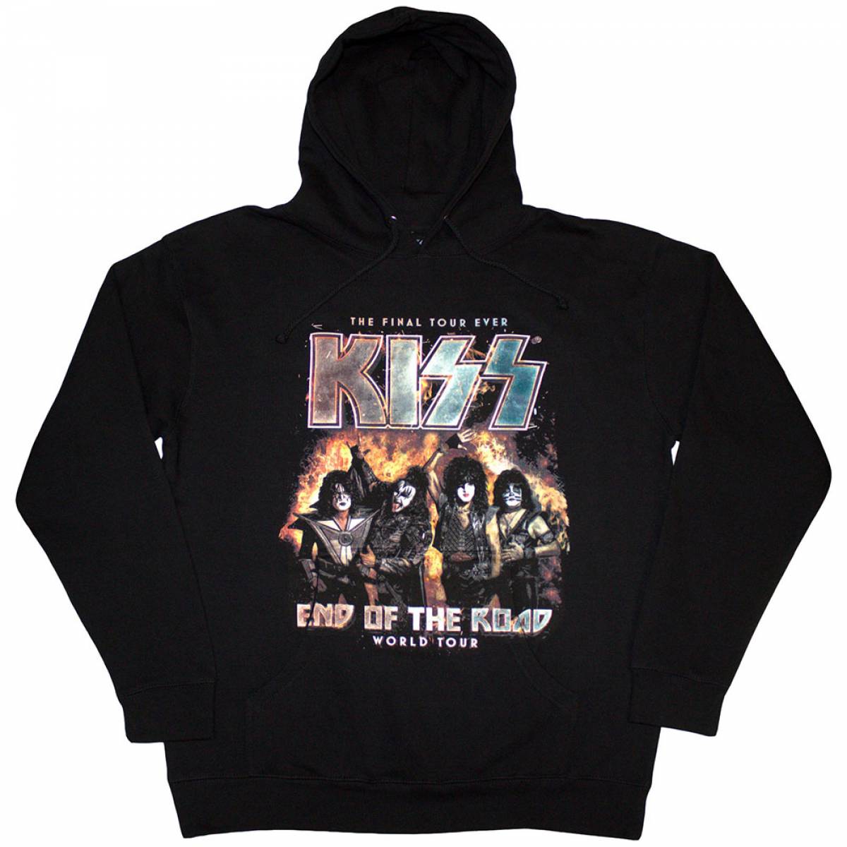 【予約商品】KISS Unisex Pullover Hoodie: End Of The Road Final Tour (Black) - BLACK