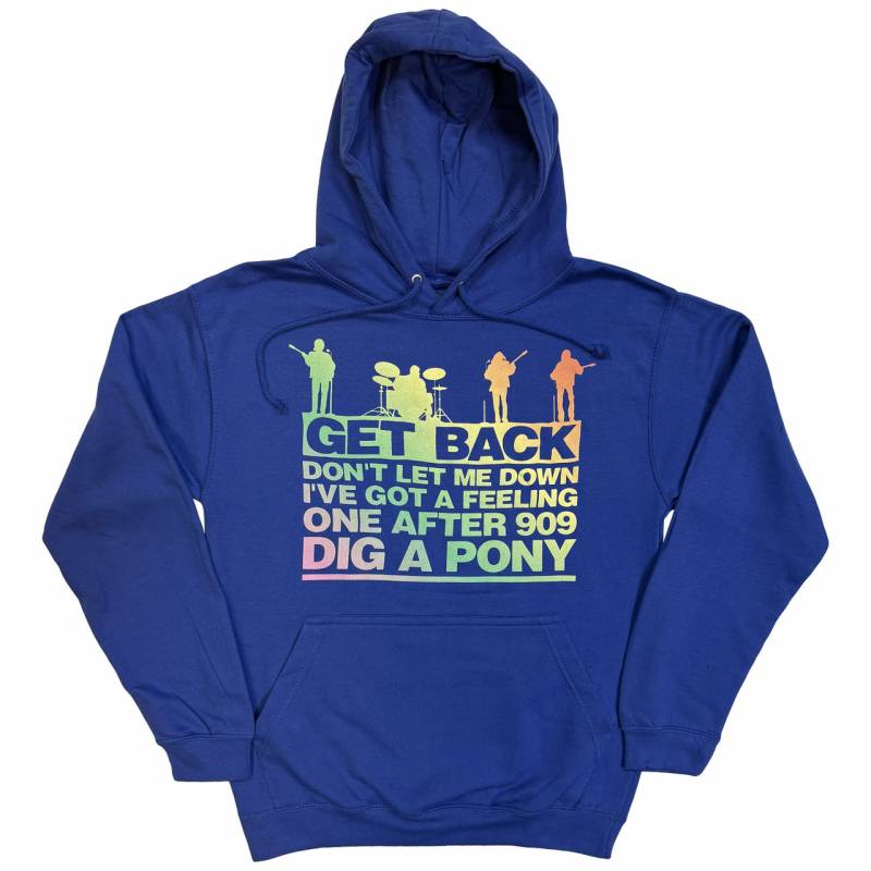 【予約商品】THE BEATLES Unisex Pullover Hoodie: Get Back Gradient (Royal Blue)