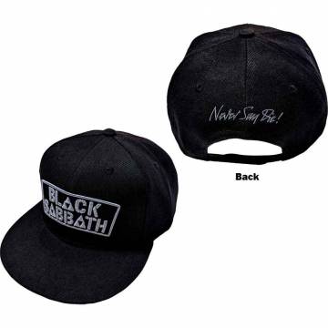 【予約商品】BLACK SABBATH Unisex Snapback Cap: Never Say Die (Black) - BLACK