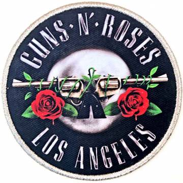 【予約商品】GUNS N' ROSES Printed Patch: Los Angeles Silver (Standard Size)