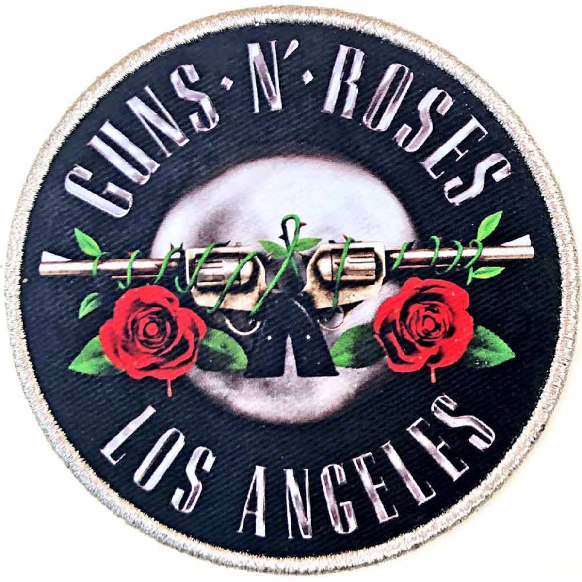 【予約商品】GUNS N' ROSES Printed Patch: Los Angeles Silver (Standard Size)