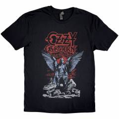 【予約商品】OZZY OSBOURNE バンドTシャツ ユニセックス: Angel Wings (Black)