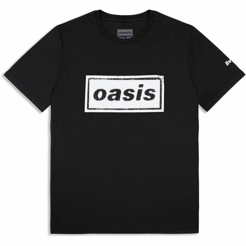 【予約商品】OASIS バンドTシャツ ユニセックス: Stencil Logo (Black) (Ex-Tour)