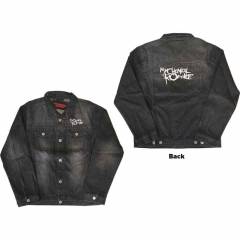 【予約商品】MY CHEMICAL ROMANCE Unisex Denim Jacket: Logo (Black Denim) (Back Print)
