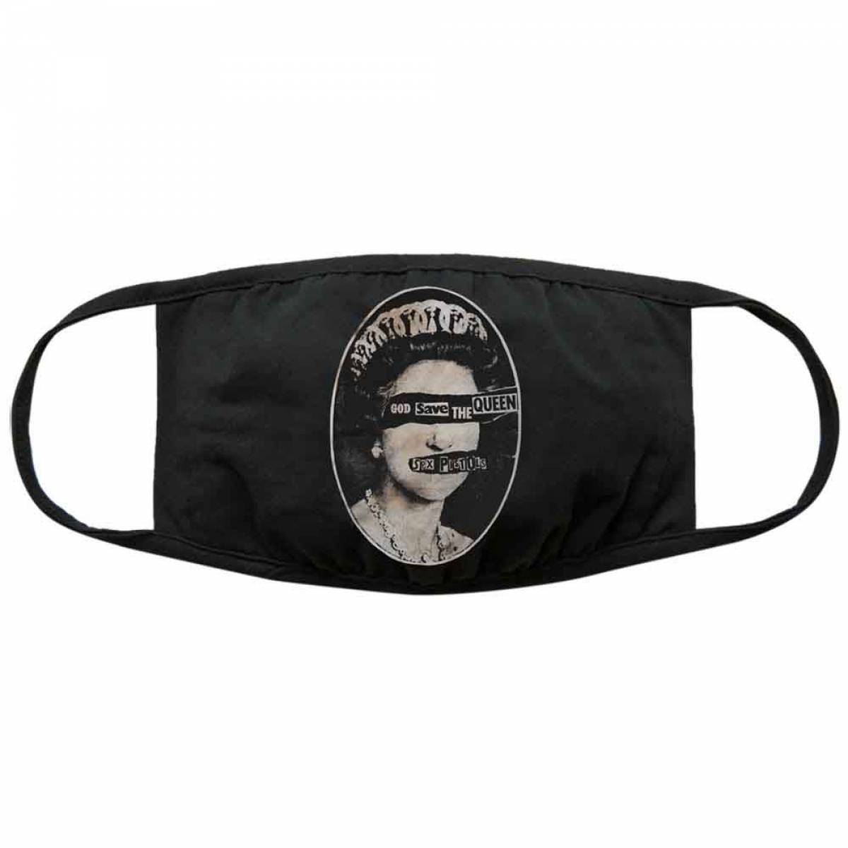 【予約商品】THE SEX PISTOLS Face Mask: God Save The Queen - BLACK