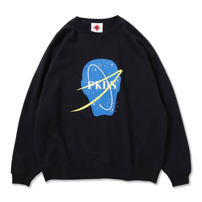 【予約商品】PUNK DRUNKERS (パンク・ドランカーズ) 宇宙BIGトレーナー - NAVY