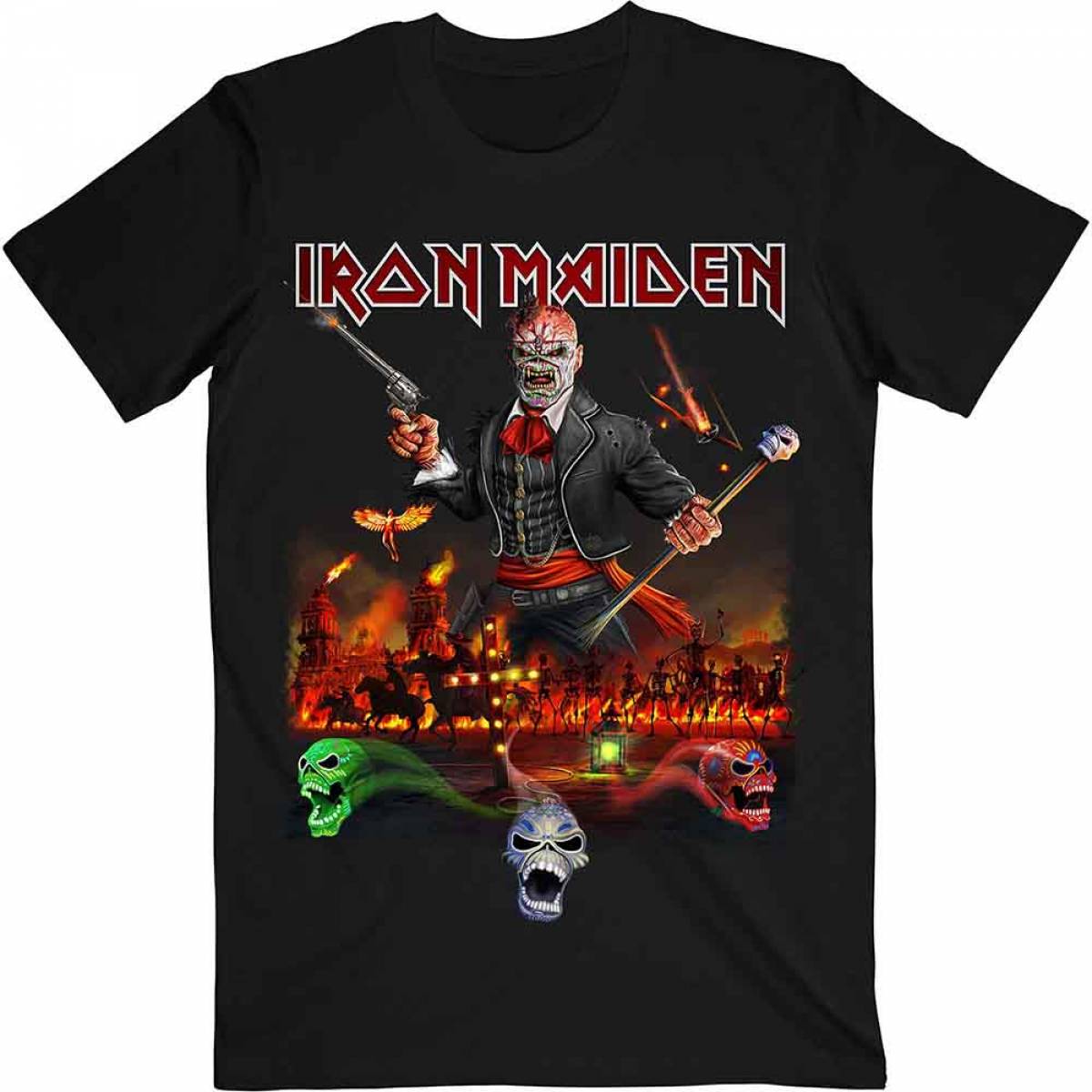 【予約商品】IRON MAIDEN バンドTシャツ ユニセックス: Legacy of the Beast Live Album - BLACK