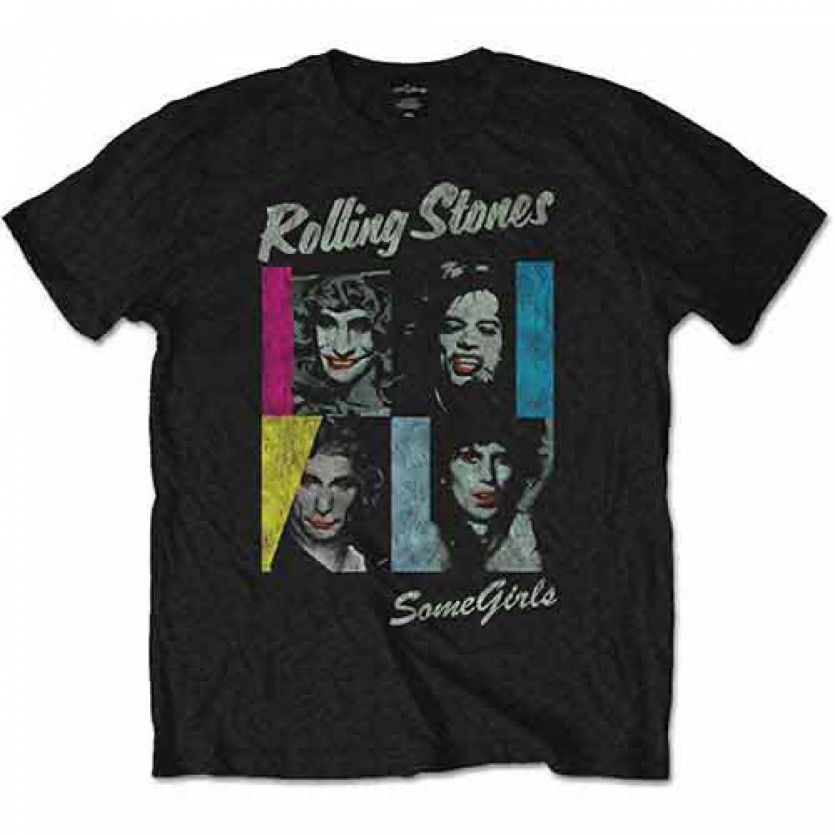 【予約商品】THE ROLLING STONES バンドTシャツ ユニセックス: Some Girls (Black) - BLACK