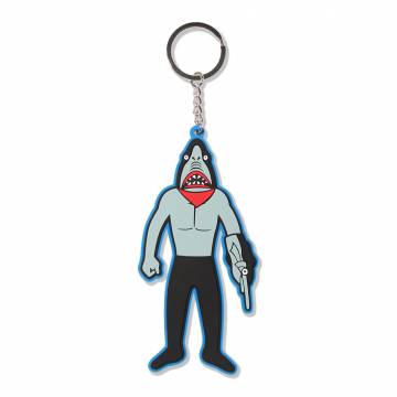 【予約商品】PUNK DRUNKERS (パンクドランカーズ)PDSラバーキーホルダー / 鮫人 - GRAY