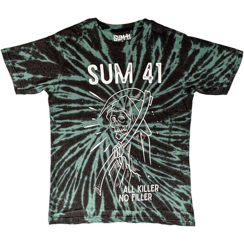 【予約商品】Sum 41 バンドTシャツ ユニセックス: Reaper (Green) (Wash Collection)
