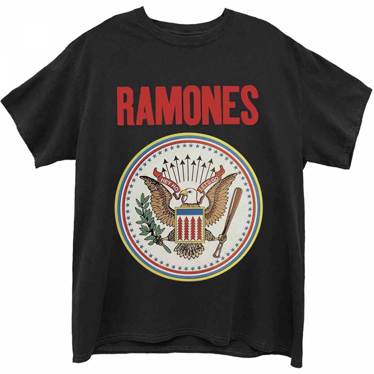 【予約商品】RAMONES バンドTシャツ ユニセックス: Full Colour Seal (Black) - BLACK