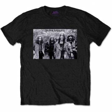 【予約商品】BLACK SABBATH バンドTシャツ ユニセックス: Group Shot - BLACK