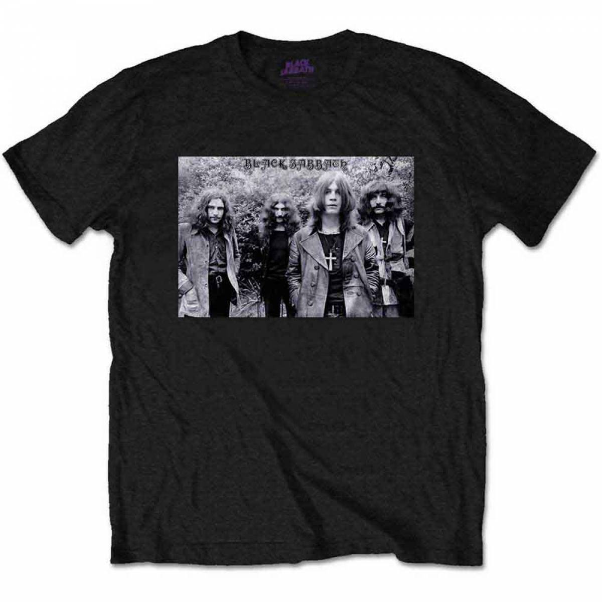 【予約商品】BLACK SABBATH バンドTシャツ ユニセックス: Group Shot - BLACK