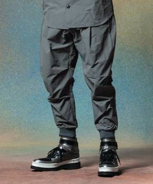 【予約商品】glamb(グラム)GB0225/P09 : Deformed Tuck Sarrouel Pants / デフォームタックサルエルパンツ - Gray