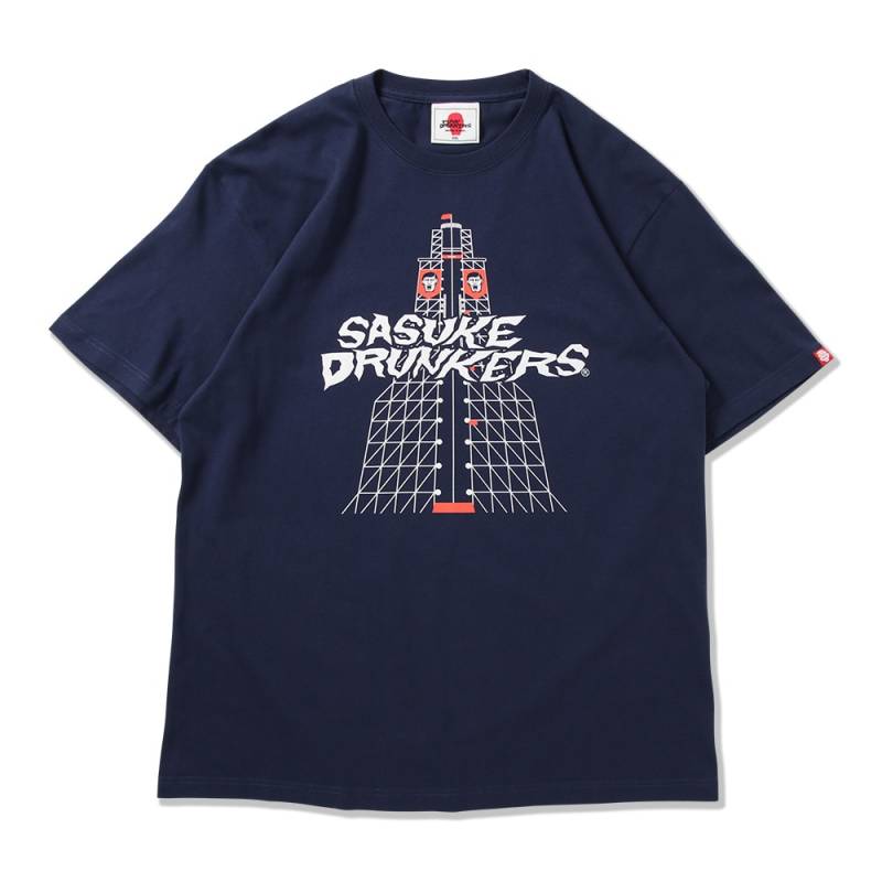【予約商品】PUNK DRUNKERS (パンク・ドランカーズ) ［PDSxSASUKE］SASUKE DRUNKERS.TEE - INDIGO
