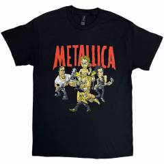【予約商品】METALLICA Uni バンドTシャツ: Load Chavez Cartoon (Black) - BLACK