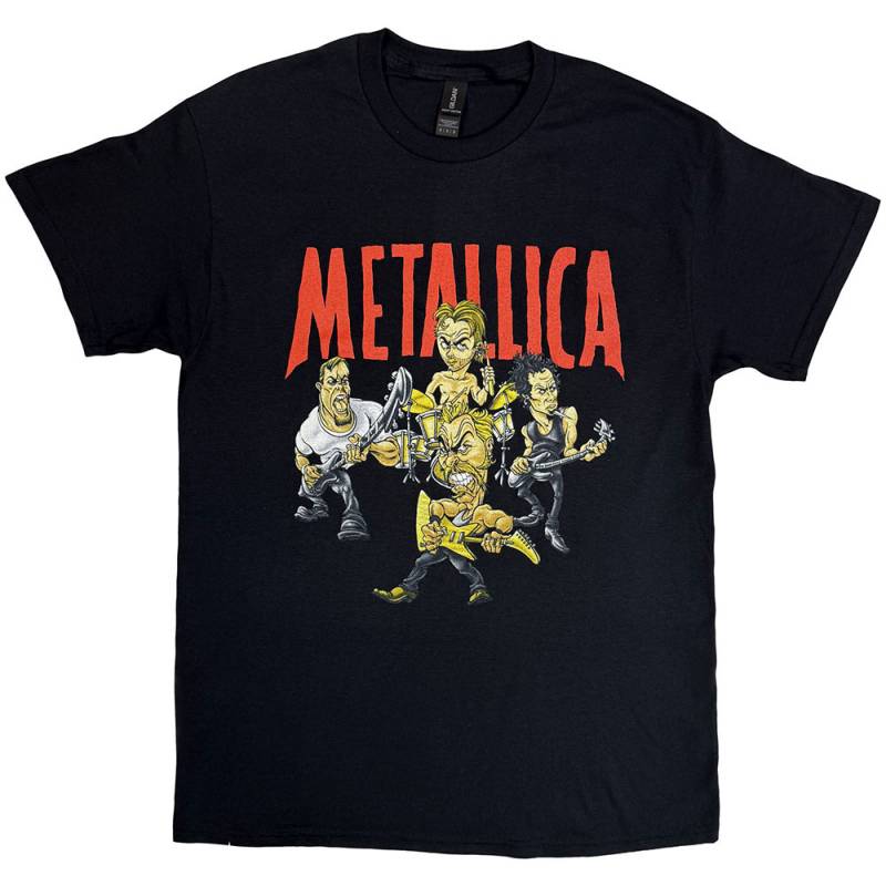【予約商品】METALLICA Uni バンドTシャツ: Load Chavez Cartoon (Black) - BLACK