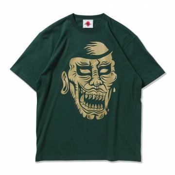 【予約商品】PUNK DRUNKERS (パンクドランカーズ) いかついアイツTEE - D.GREEN