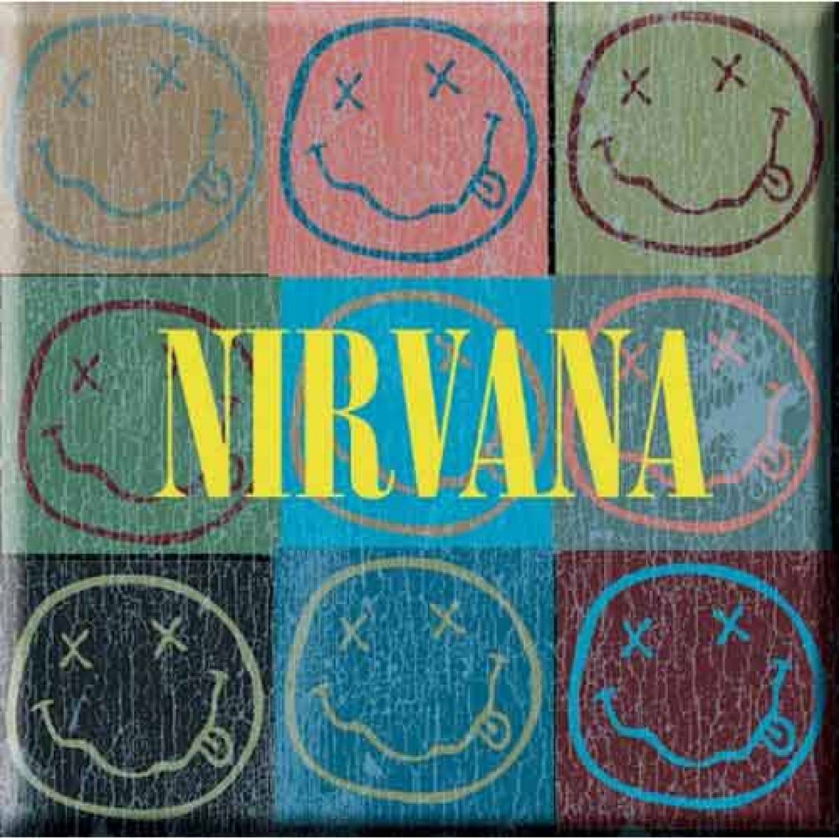 【予約商品】NIRVANA Fridge Magnet: Happy Face Blocks