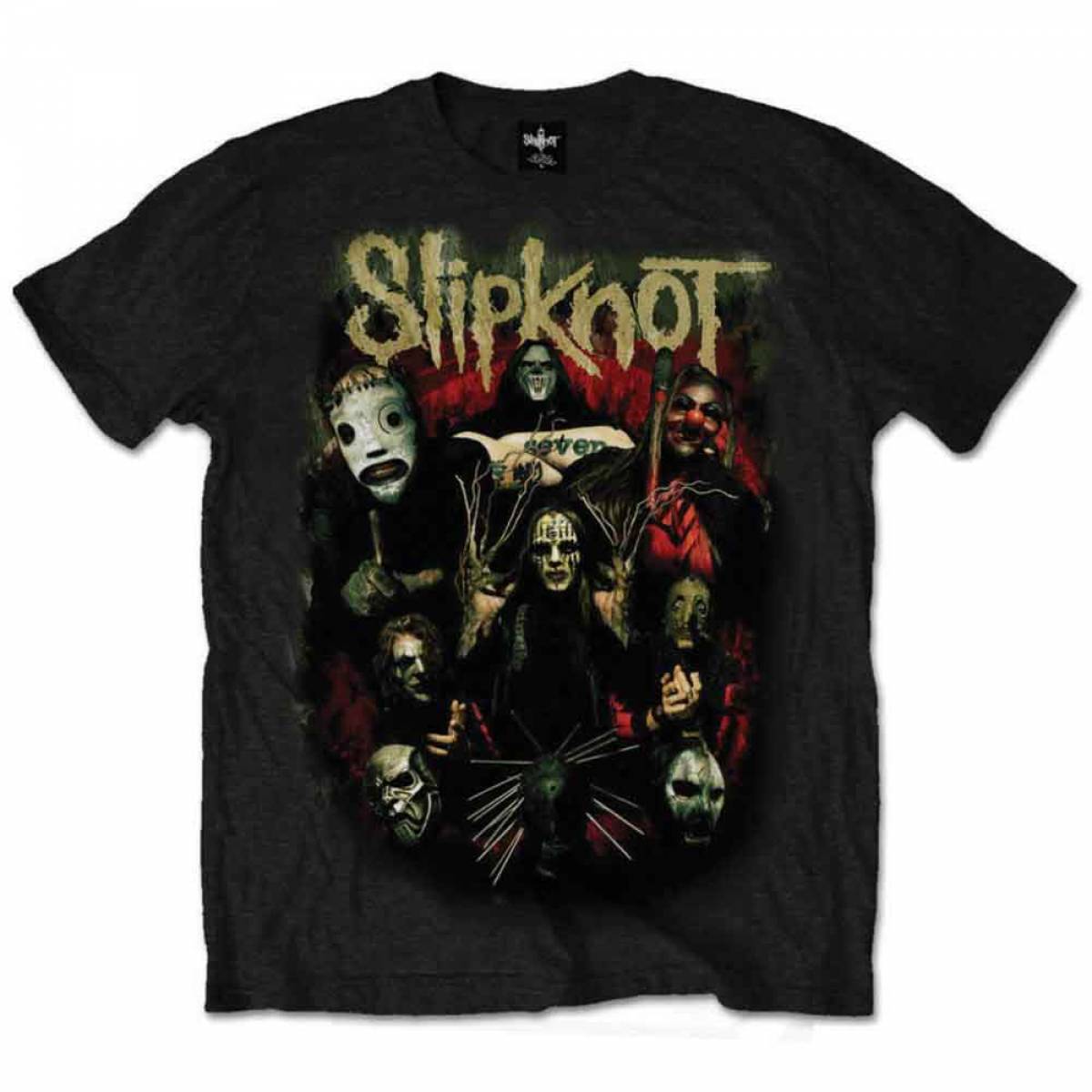 【予約商品】SLIPKNOT バンドTシャツ ユニセックス: Come Play Dying (Black) (Back Print) - BLACK