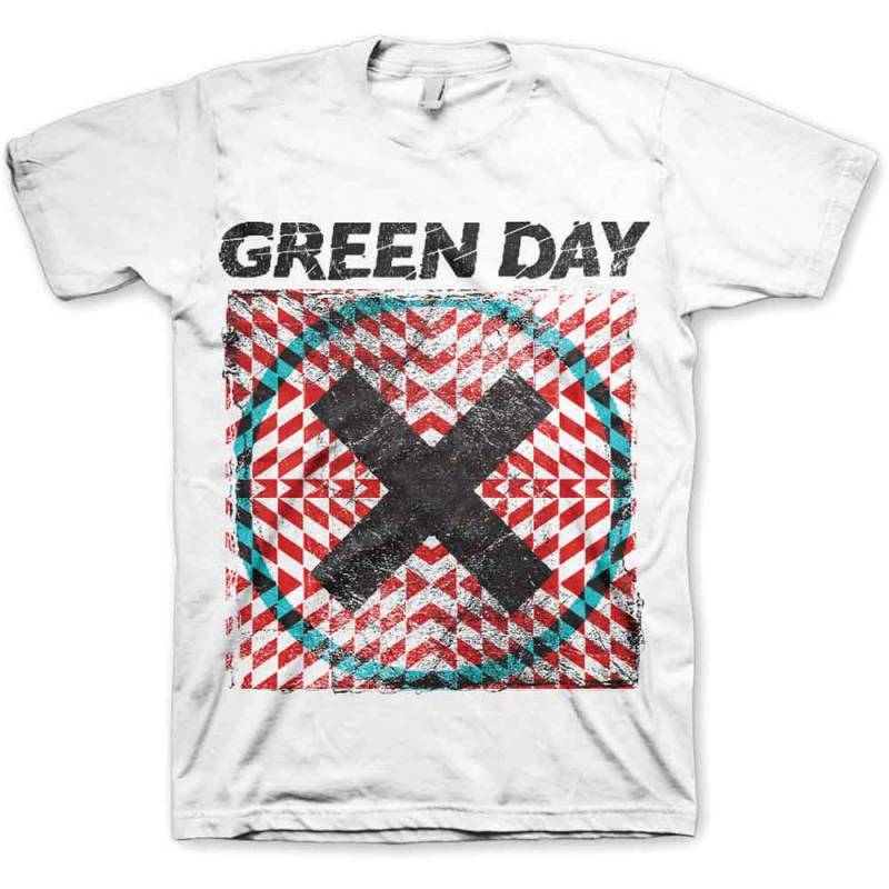 【予約商品】GREEN DAY バンドTシャツ ユニセックス: Xllusion (White) - WHITE