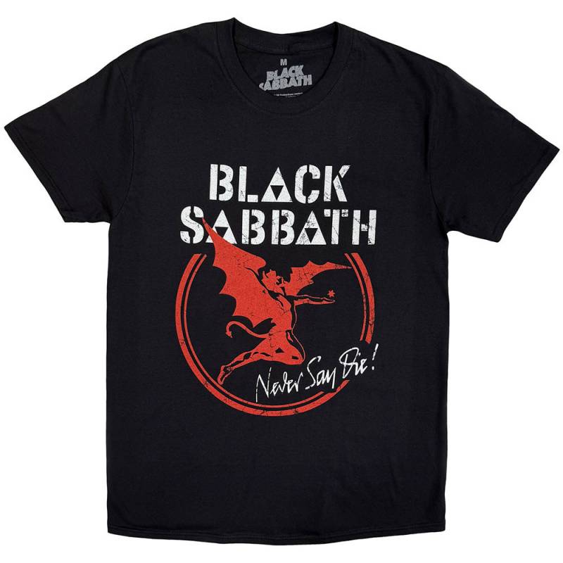 【予約商品】BLACK SABBATH バンドTシャツ ユニセックス: Archangel Never Say Die (Black)