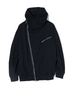 【予約商品】glamb(グラム) GB0424/CS21 : High Neck Riders Hoodie / ハイネックライダースフーディ - Black