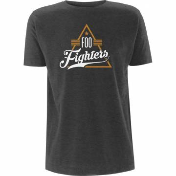【予約商品】FOO FIGHTERS バンドTシャツ ユニセックス: Triangle (Heather Grey) - HEATHER GREY