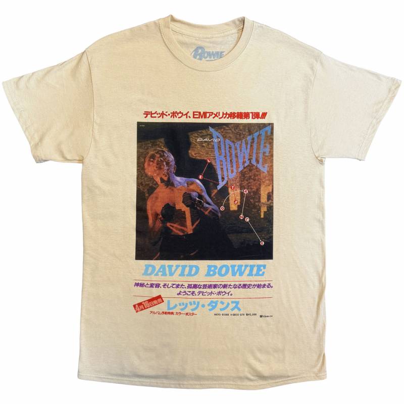 【予約商品】DAVID BOWIE バンドTシャツ ユニセックス: Japanese Text (Sand)