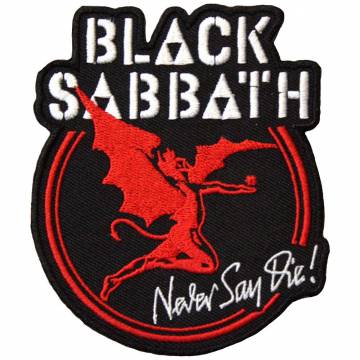【予約商品】BLACK SABBATH Woven Patch: Archangel Never Say Die (Standard)
