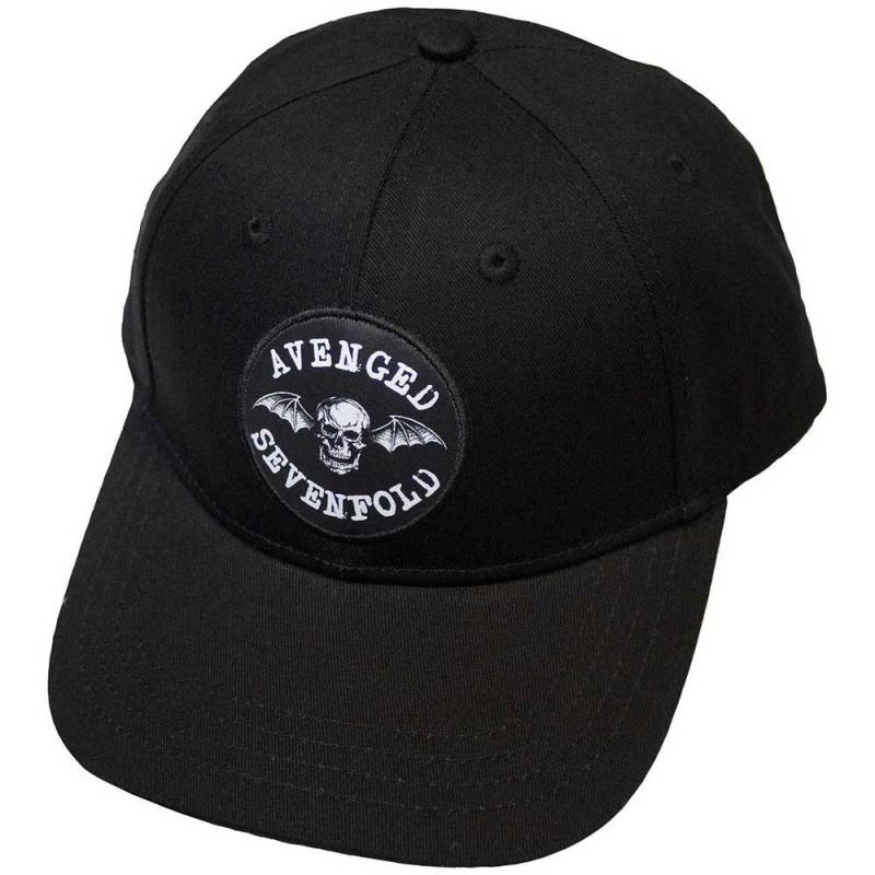 【予約商品】AVENGED SEVENFOLD Unisex Baseball Cap: Deathbat Crest (Black)