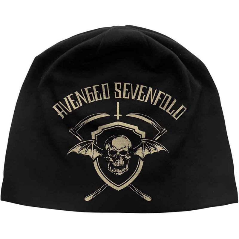 【予約商品】AVENGED SEVENFOLD Unisex Beanie Hat: Shield (Black)