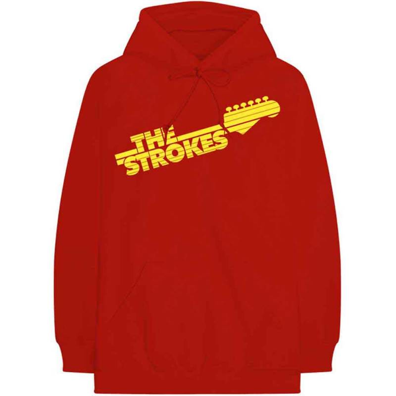 【予約商品】THE STROKES Unisex Pullover Hoodie: Guitar Fret Logo (Red)