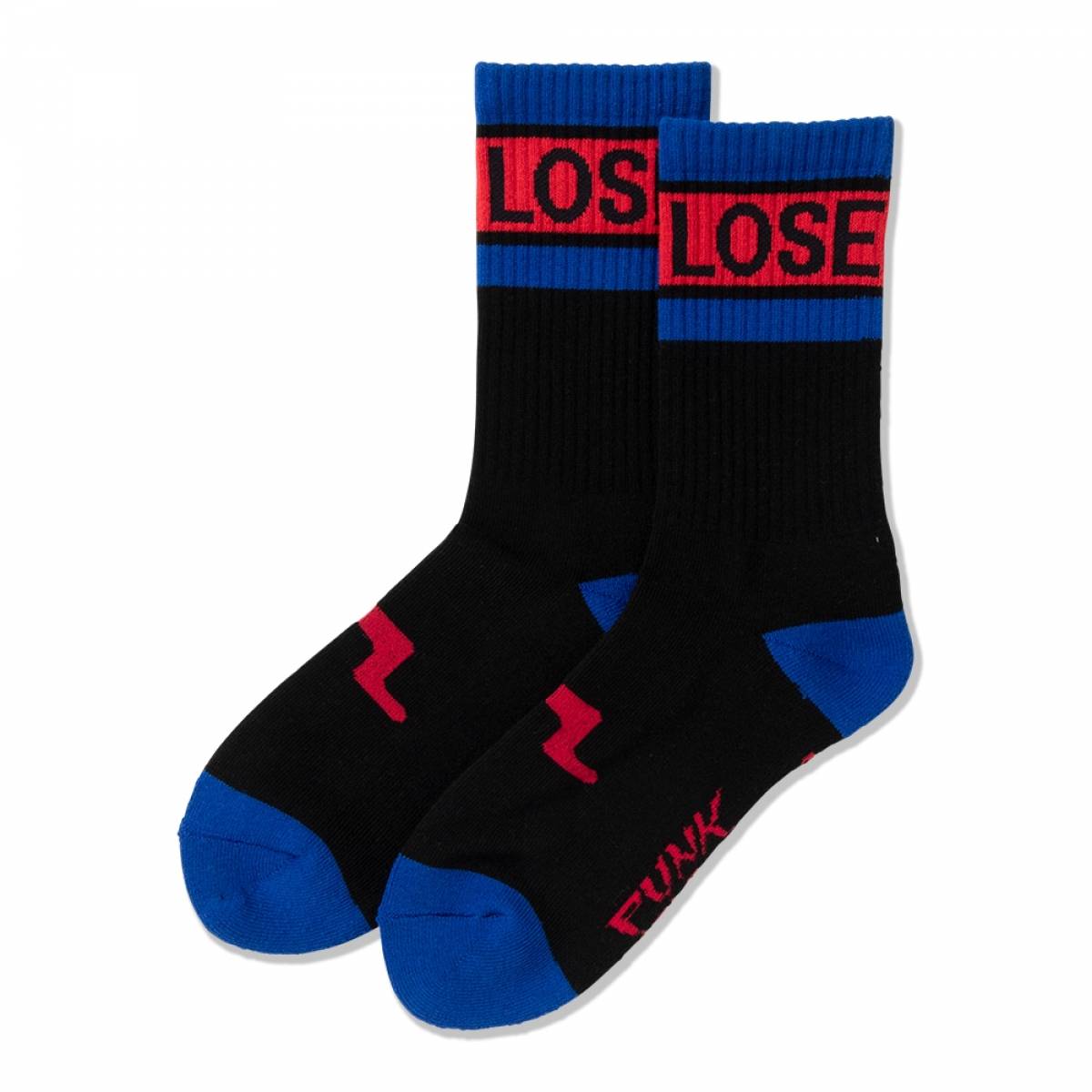 【予約商品】PUNK DRUNKERS (パンクドランカーズ）LOSEソックス - BLACK