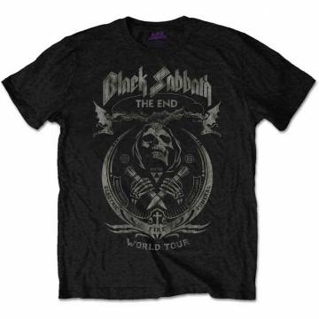 【予約商品】BLACK SABBATH バンドTシャツ ユニセックス: The End Mushroom Cloud - BLACK