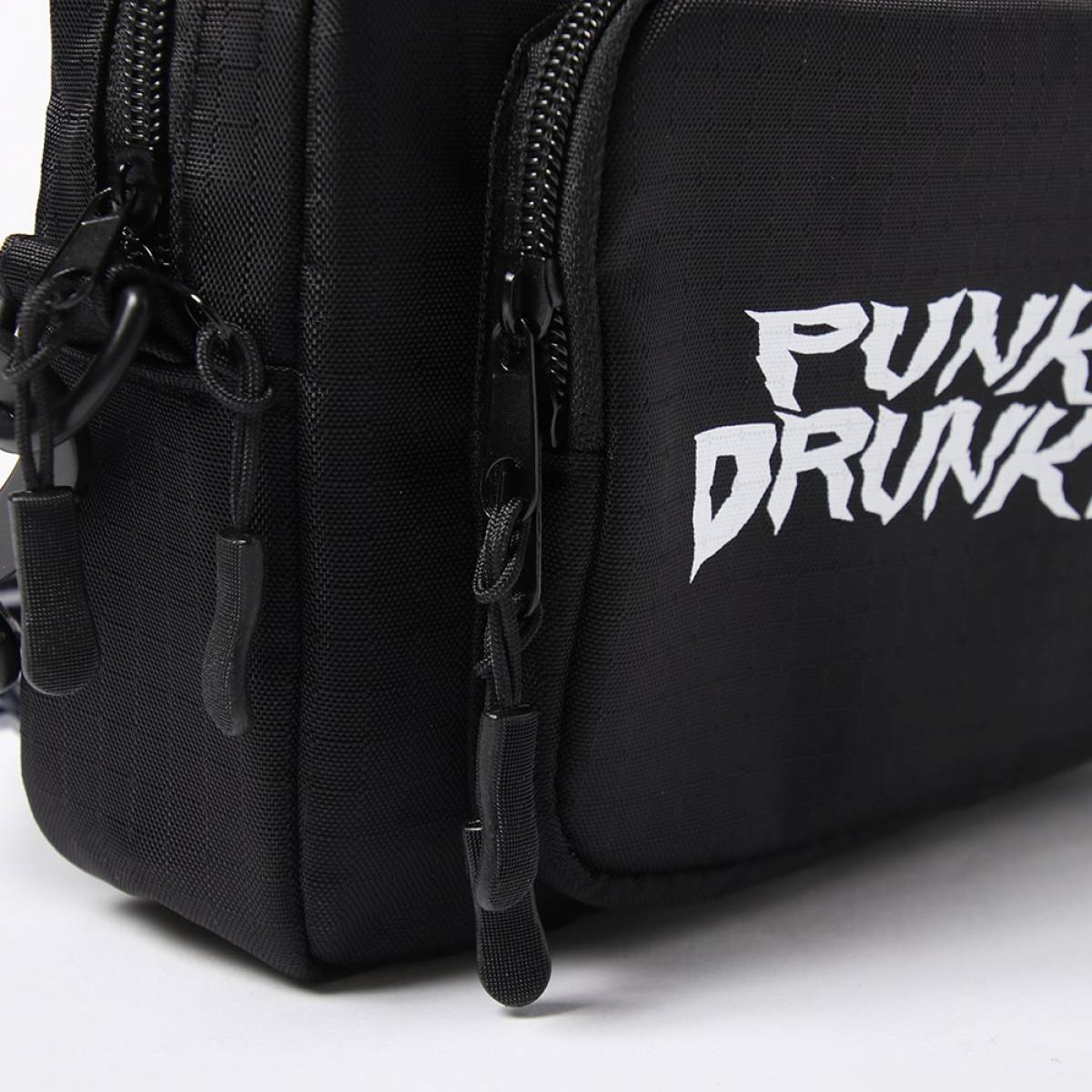 パンクドランカーズ でっけぇBAG 黒 デカ チャック ショルダー