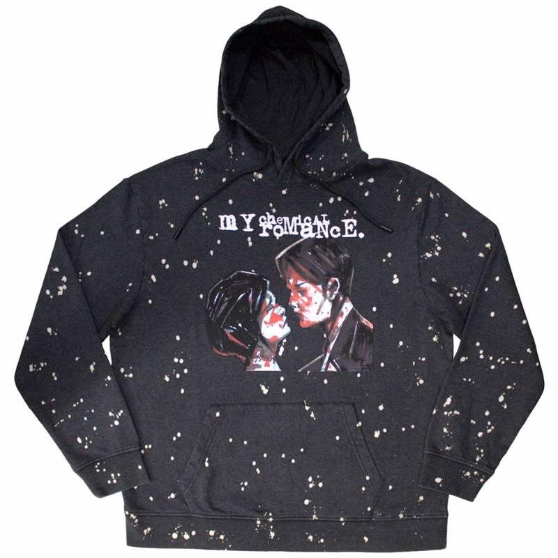 【予約商品】MY CHEMICAL ROMANCE Unisex Dip Dye Pullover Hoodie: Three Cheers (Black) (Wash Collection)
