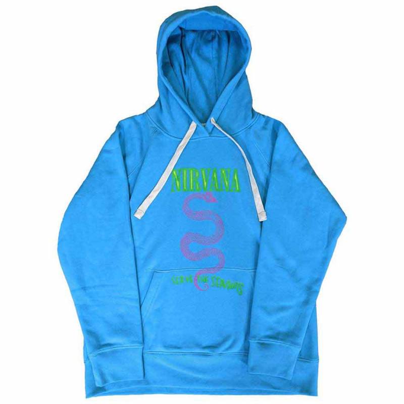 【予約商品】NIRVANA Unisex Pullover Hoodie: Serve The Servants Neon (Blue)