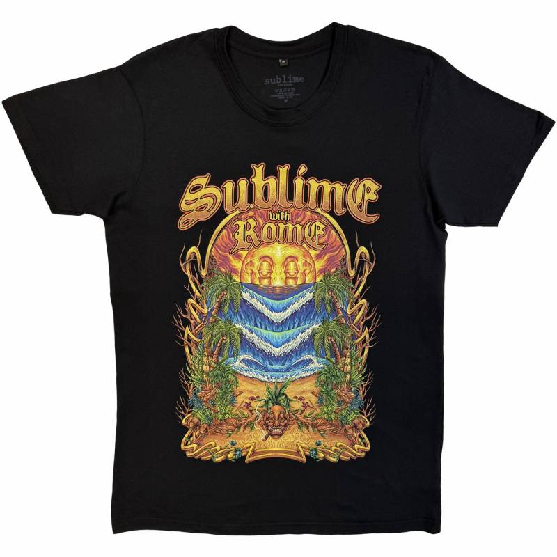 【予約商品】SUBLIME Unisex Premium Carbon バンドTシャツ: Summer Season (Black)