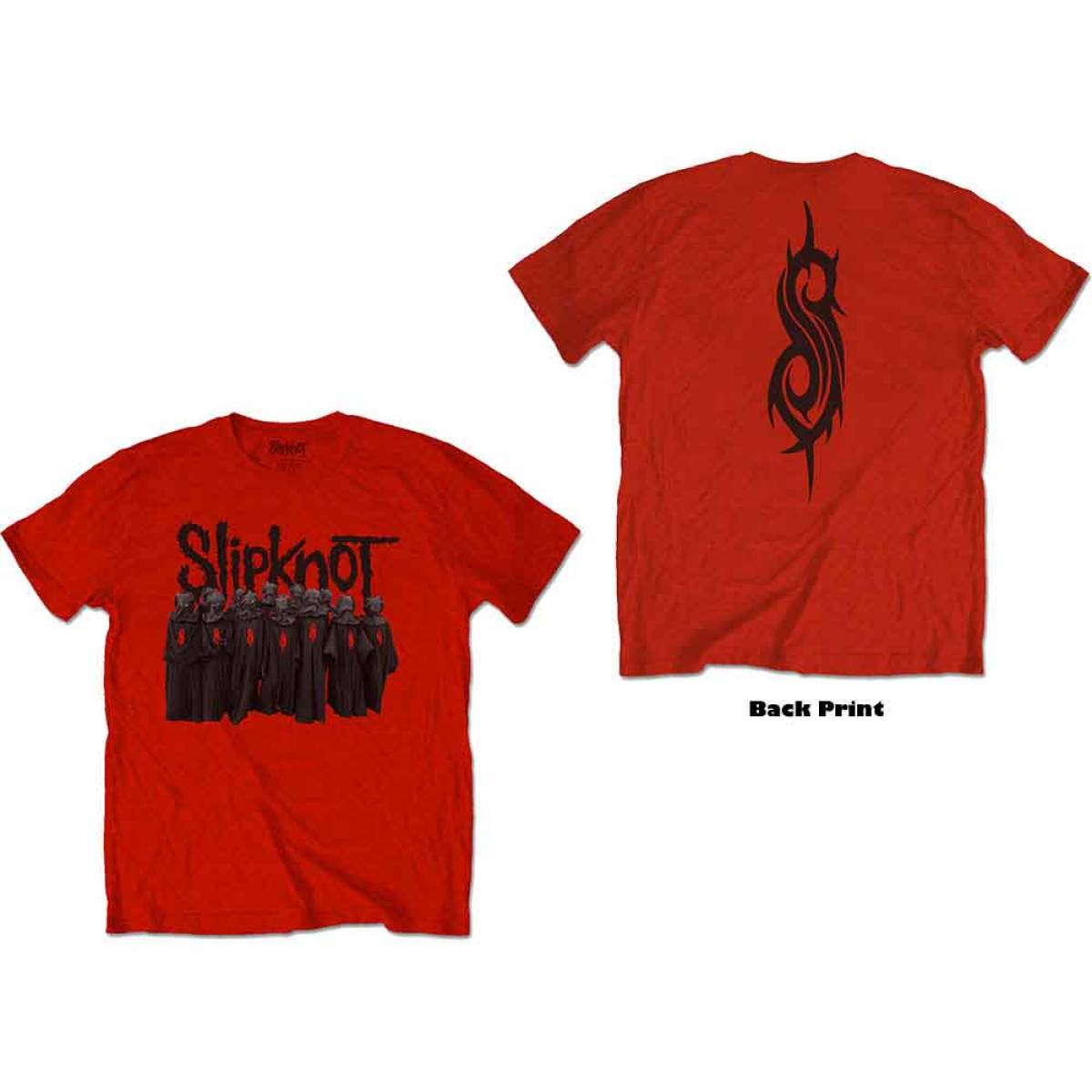 【予約商品】SLIPKNOT バンドTシャツ ユニセックス: Choir (Red) (Back Print) - RED