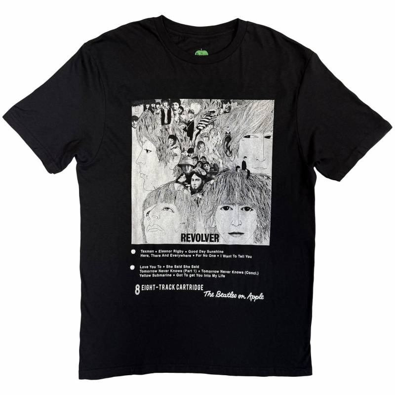 【予約商品】THE BEATLES バンドTシャツ ユニセックス: Revolver 8 Track (Black)