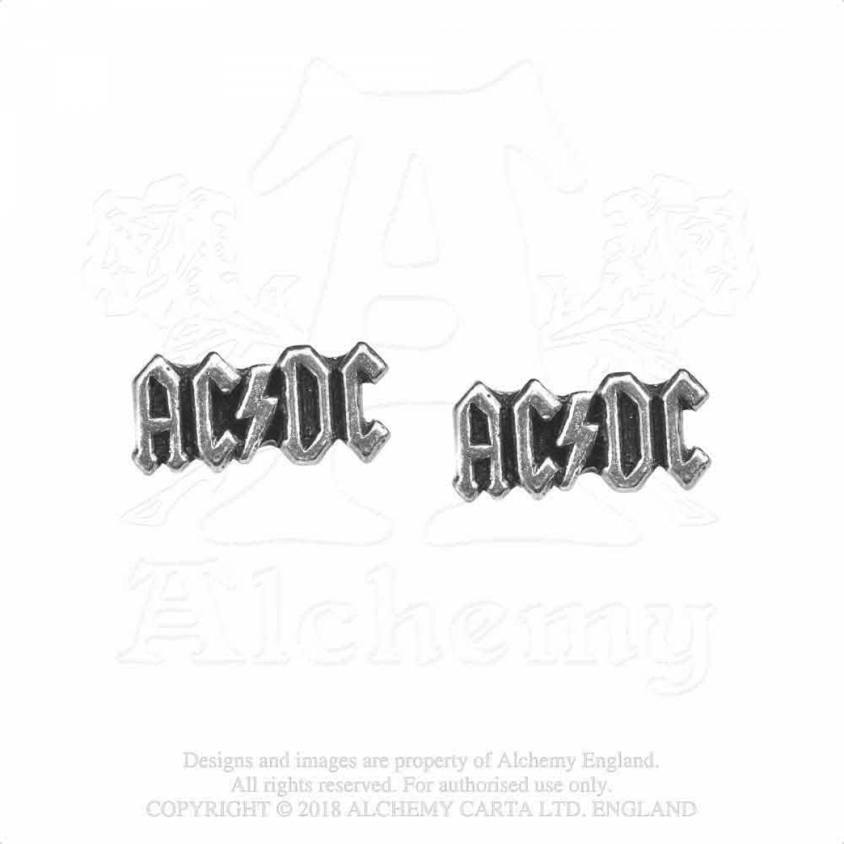 【予約商品】AC/DC Stud Earrings: Logo