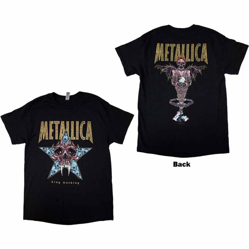 【予約商品】METALLICA バンドTシャツ ユニセックス: King Nothing (Black) (Back Print)