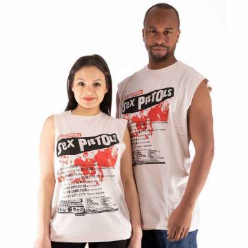 【予約商品】THE SEX PISTOLS Unisex Tank バンドTシャツ: Filthy Lucre (Embellished) - NATURAL