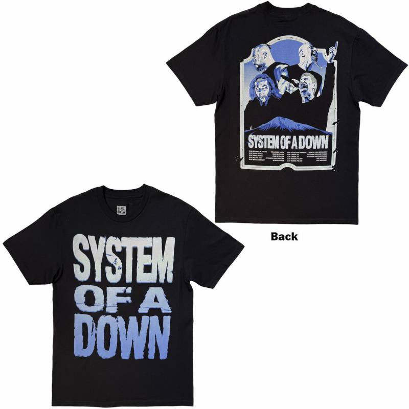 【予約商品】SYSTEM OF A DOWN バンドTシャツ ユニセックス: Mount Ararat Tour '26 (Black) (Back Print & Ex-Tour)