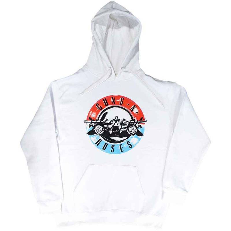 【予約商品】GUNS N' ROSES Unisex Pullover Hoodie: Motorcross Logo (White)