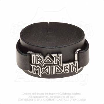 【予約商品】IRON MAIDEN Leather Wrist Strap: Logo